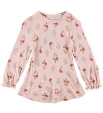 Joha Blouse - A-Shape - Viscose/Bamboo - Pink w. Flower