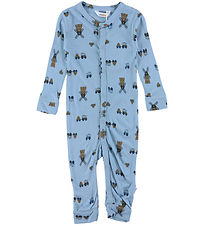 Joha Jumpsuit - Viscose/Bamboo - Blue w. Wind turbine