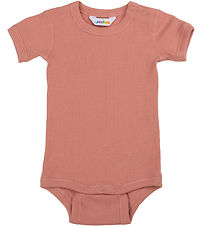 Joha Bodysuit k/æ - Rib - Salmon