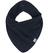 Joha Teething Bib - Wool/Cotton - Rib - Navy