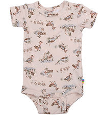 Joha Bodysuit k/æ - Bamboo - Pink w. Ducks