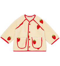Flöss Fleece Jacket - Strawberry - Soft White Berry