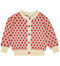 Flöss Cardigan - Knitted - Zuri - Soft White Berry