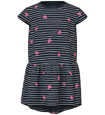 Name It Klänning - Noos - NmfVigga - Dark Sapphire/Hearts