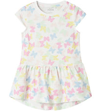 Name It Klänning - Noos - NmfVigga - Bright White/Fluga