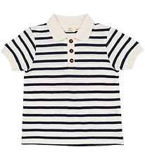 Copenhagen Colors Polo - Pique - Dökkblátt Stripe