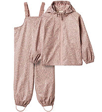 Wheat Rainwear w. Suspenders - PU - Charlie - Powder Flower Mead