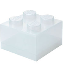 LEGO® Storage Säilytyslaatikko - 4 Silmukat - Glitter Translucen