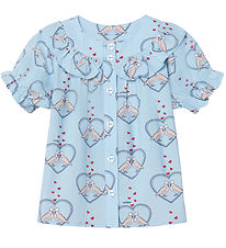 Fliink Shirt - Colombe - Dream Blue/Hearts