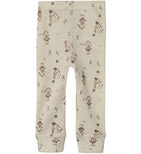 Name It Leggings - Wool - NbfWillos - Peyote Melange