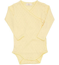Copenhagen Colors Wrap Bodysuit L/æ - Pale Yellow