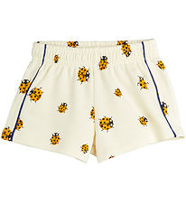 Mini Rodini Sweatshorts - Marienkäfer - Off White