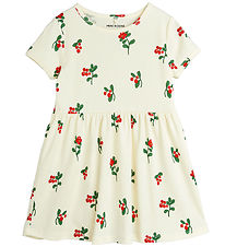 Mini Rodini Kleid - Preiselbeeren - Off White