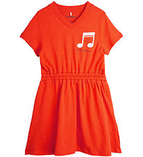 Mini Rodini Kleid - Hinweis - Rot-Orange
