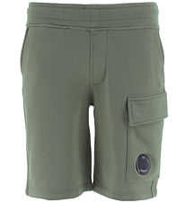 C.P. Company Sweat Shorts - Military Green