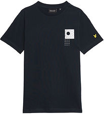 Lyle & Scott T-Shirt - Dark Navy m. Print