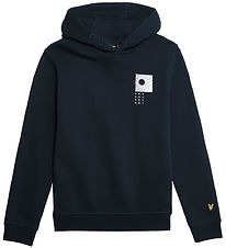 Lyle & Scott Hoodie - Dark Navy m. Print