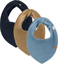 Name It Drool bib - Rib - 3-Pack - NbmYasimdonny - Navy Blazer
