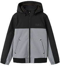 Name It Softshell Jacket w. Fleece - NkmAlfa08 - Mockingbird