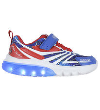 Geox Blinkschuhe - J Cyberdrone - Marvel Spider-Man - Royal/Rot
