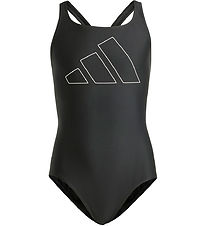 adidas Performance Swimsuit - BIG Bars - Black w. White