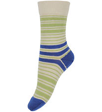 MP Socks - Gorm - Ecru w. Stripes
