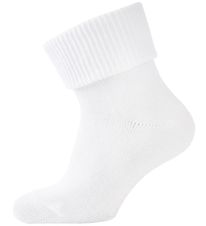 Melton Baby Socks - White