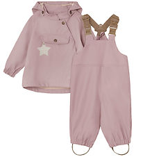 Mini A Ture Rainwear w. Suspenders - PU - MatWaini's - Violet Ic