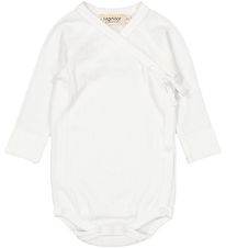 MarMar Wrap Bodysuit l/s - Modal - Belita - Gentle White