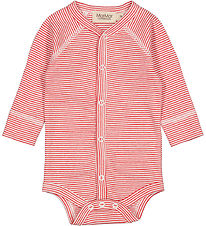 MarMar Bodysuit l/s - Rib - Modal - Bruno - Red Stripe