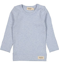 MarMar Blouse - Rib - Modal - Plain - Fresh Air Melange
