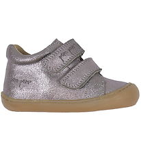Pom Pom Lauflernschuh - First Sport Klettband - Dark Rose Glitte