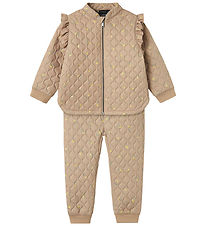 Name It Thermokleidung - NmfMond - Quilt - Light Taupe/Flower
