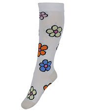 Melton Kniestrümpfe - Flower - Snow White