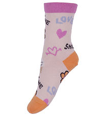 Melton Socken - Glanz - Crystal Pink