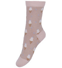 Melton Socken - Ice Cream Glitter - Alles Rosa