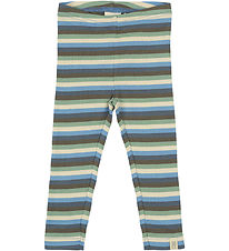 Petit Piao Leggings - Rib - Modal - Allure Blue Multi Stripe