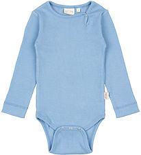 Petit Piao Bodysuit l/s - Rib - Modal - Allure Blue