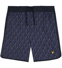 Lyle & Scott Zwembroeken - Dark Navy m. Print