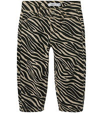 Name It Jeans - NmfBella - Mamma Byxor - Cement/Black Zebra