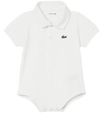 Lacoste Bodysuit s/s - Piqué - White w. Logo