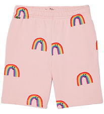 Lacoste Sweat Shorts - Pink w. Rainbows