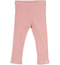 Petit Piao Leggings - Rib - Modal - Bright Rose