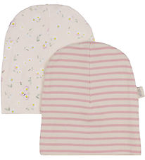 Petit Piao Beanie - Rib - Modal - 2-Pack - Bright Rose