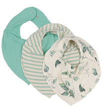 Petit Piao Teething Bib - Rib - Modal - 3-Pack - Nettle