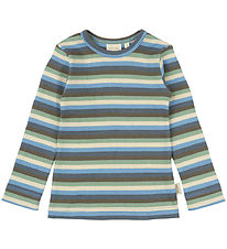 Petit Piao Blouse - Rib - Modal - Allure Blue Multi Striped