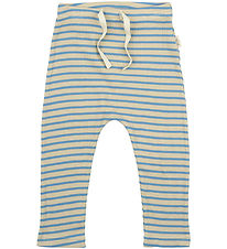 Petit Piao Trousers - Rib - Modal - Allure Blue/Dark Off White