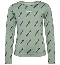 Hummel Blouse - HmlSilje - Iceberg Green w. Print