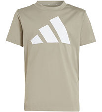 adidas Performance T-shirt - 160 - Putty Beige/White