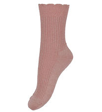 MP Socks - Bamboo - Celosia - Silver Pink w. Glitter
